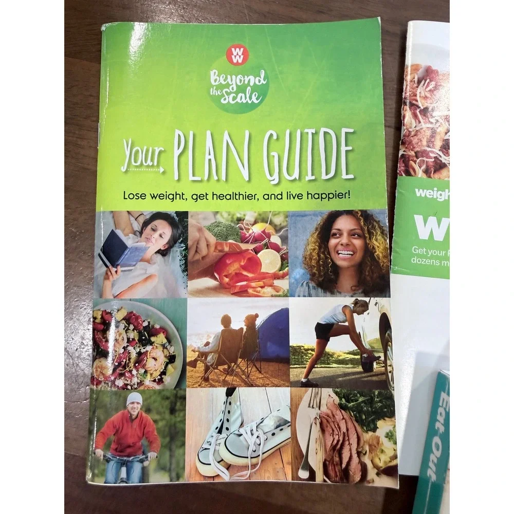 Weight Watchers 8pc set Beyond the Scale Plan Guide What to Eat Eating Out Guide